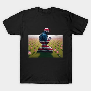 American Military Soldier Praying by focusln T-Shirt